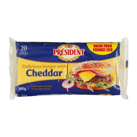Président Burger Cheese Cheddar
