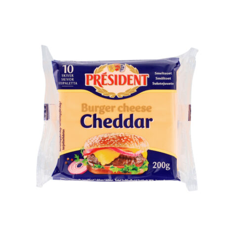 Président Burger Cheese Cheddar